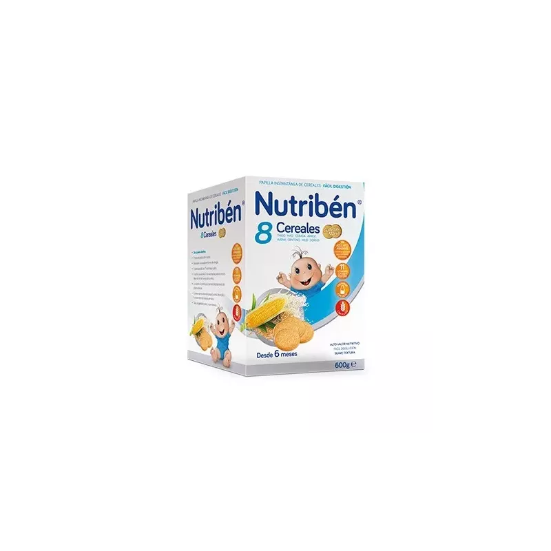 Nutriben Papilla 8 Cereales Galletas Maria 1 Envase 600 G