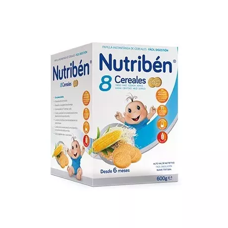 Nutriben Papilla 8 Cereales Galletas Maria 1 Envase 600 G