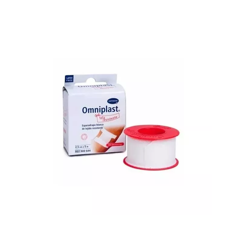 Esparadrapo Hipoalergico Omniplast Tejido Resistente 1 Unidad 5 M X 5 Cm