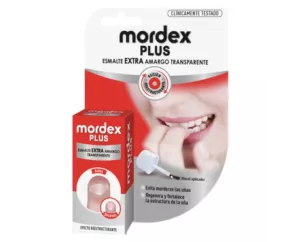 Mordex Plus Esmalte Amargo Transparente  1 Envase 9 Ml Con Pincel