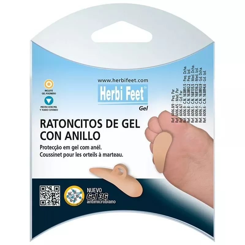 Ratoncito C/Anillo Sujeccion Herbi Feet Polimero Dcho T- S