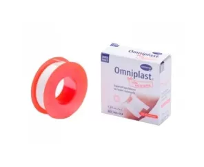 Esparadrapo Hipoalergico Omniplast Tejido Resistente 1 Unidad 5 M X 1,25 Cm Color Blanco