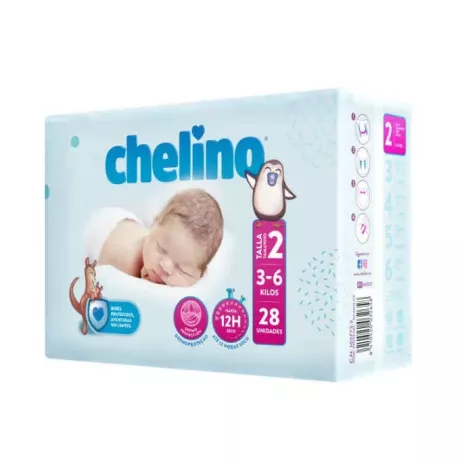 Chelino Fashion & Love Pañal Infantil T- 2 (3 - 6 Kg) 28 Pañales