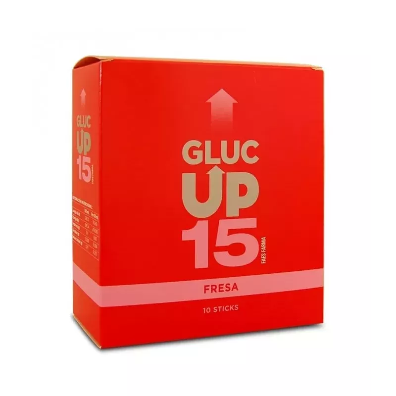 Gluc Up 15 Faes Farma 10 Sticks Sabor Fresa