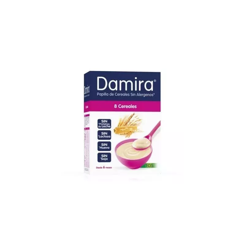 Damira Papilla 8 Cereales Fos 2 Envases 300 G