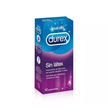 DUREX SIN LATEX PRESERVATIVOS 12 UNIDADES