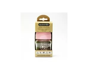 Biberon Vidrio Boca Ancha Tetina Redonda Suavinex 3 Posiciones 120 Ml