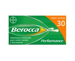 BEROCCA PERFORMANCE  30 COMPRIMIDOS EFERVESCENTES SABOR NARANJA