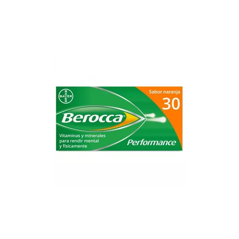 BEROCCA PERFORMANCE  30 COMPRIMIDOS EFERVESCENTES SABOR NARANJA