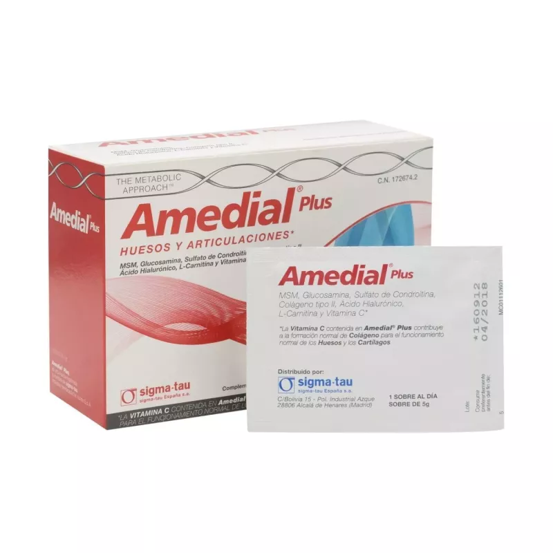 Amedial Plus Huesos y Articulaciones 20 Sobres | Tufarma.online