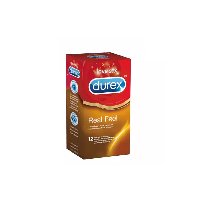 Durex Real Feel Preservativo Sin Latex 12 Unidades