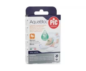 Pic Aquabloc Con Bactericida Aposito Adhesivo Surtido 20 U
