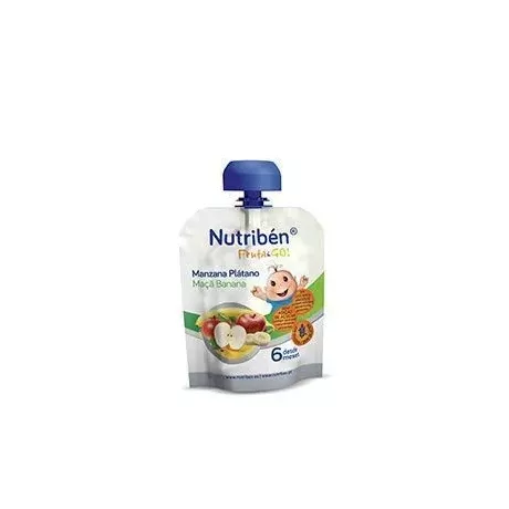 Nutriben Fruta & Go Manzana Platano 1 Envase 90 G