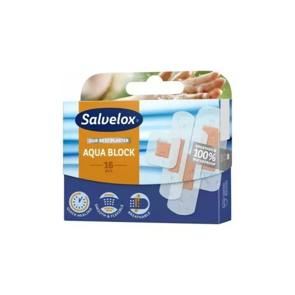 Salvelox Aqua Block Aposito Adhesivo 16 Apositos Salvelox Aqua Block Aposito Adhesivo 16 Apositos