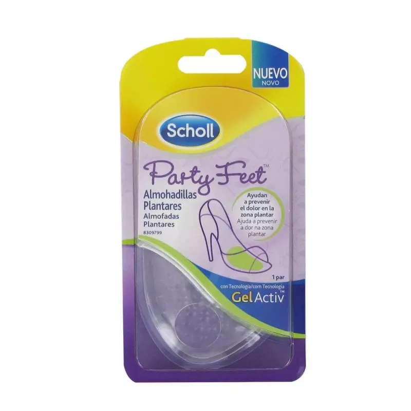 Scholl Party Feet Apoyo Almohadilla Plantar Con Tecnologia Gelactiv 1 Par