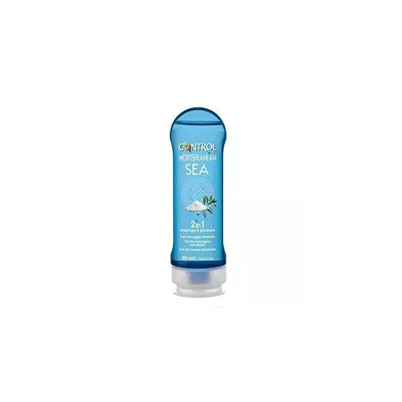 Control Mediterranean Sea 2 In 1 Massaje & Pleasure Gel 1 Envase 200 Ml