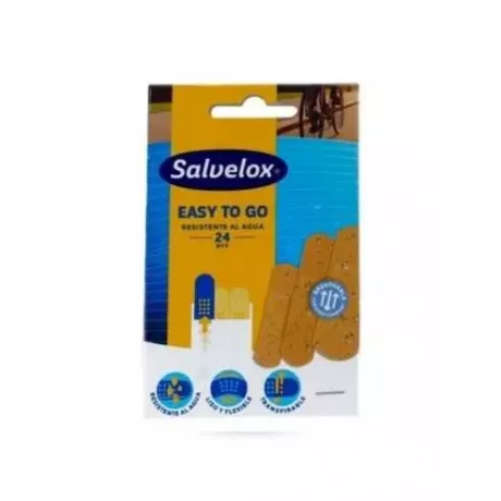 Salvelox Easy To Go Aposito Adhesivo Resistente Al Agua 24 U