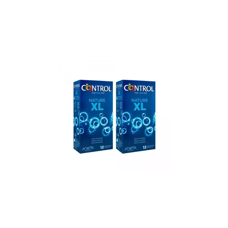 Control Nature Xl Preservativos 12 + 12 Unidades Pack Ahorro