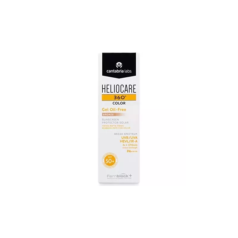 Heliocare 360º Spf 50+ Color Gel Oil-Free Protector Solar 1 Envase 50 Ml Color Bronze Intense