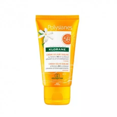 Klorane Polysianes Crema Solar Sublime Spf 50+ Rostro 1 Envase 50 Ml