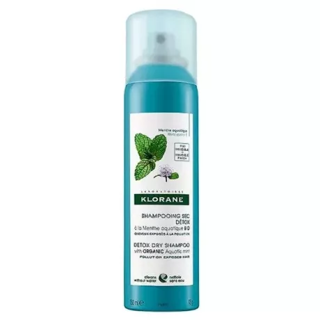 KLORANE CHAMPU SECO DETOX A LA MENTA ACUATICA  1 ENVASE 150 ML