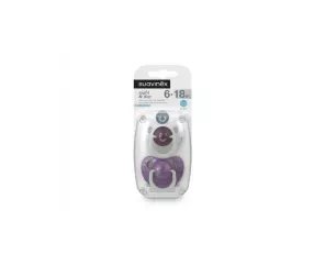 Chupete Silicona T Anatomica Suavinex Noche 6-18 M 2 U