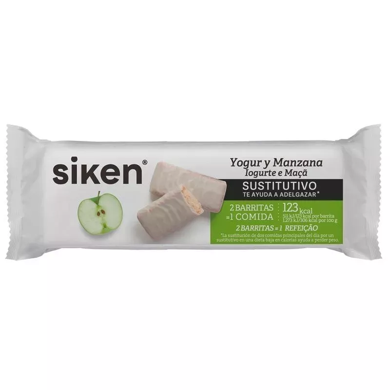 Siken 1 Barrita 40 G Sabor Yogur Y Manzana