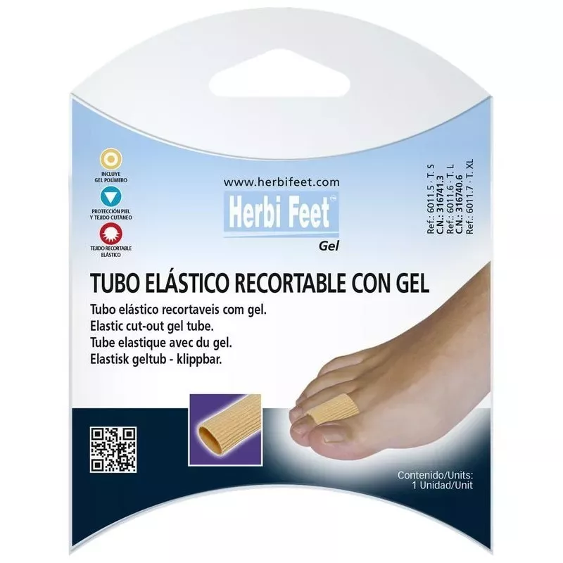 Tubo Elastico Recortable Herbi Feet Con Gel T- S