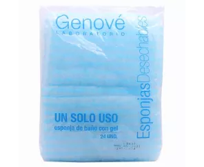 Genove Esponja Enjabonada Desechable 24 Esponjas