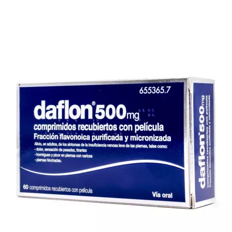 Daflon 500 Mg 60 Comprimidos Recubiertos | Tufarma.online