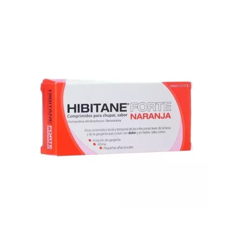 Hibitane 5/5 Mg 20 Comprimidos Para Chupar Naranja