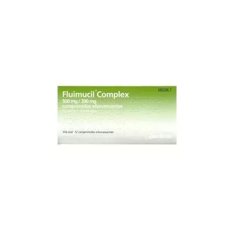 Fluimucil Complex 500/200 Mg 12 Comprimidos Efervescentes