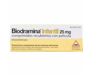 Biodramina Infantil 25 Mg 12 Comprimidos