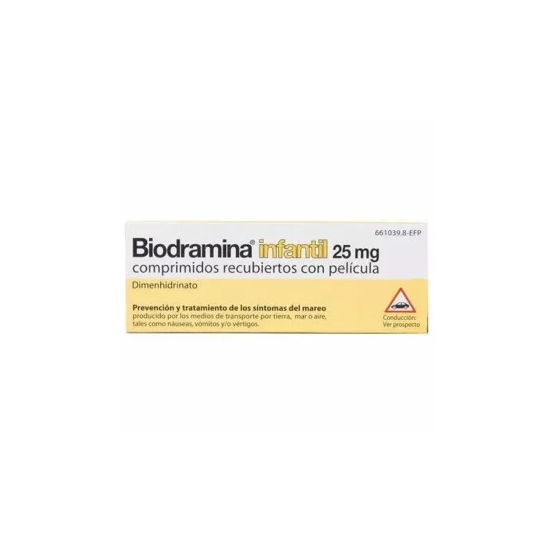 Biodramina Infantil 25 Mg 12 Comprimidos