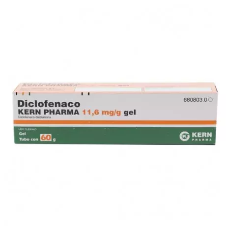 Diclofenaco Kern Pharma 11,6 Mg/G Gel Cutaneo 1 Tubo 60 G