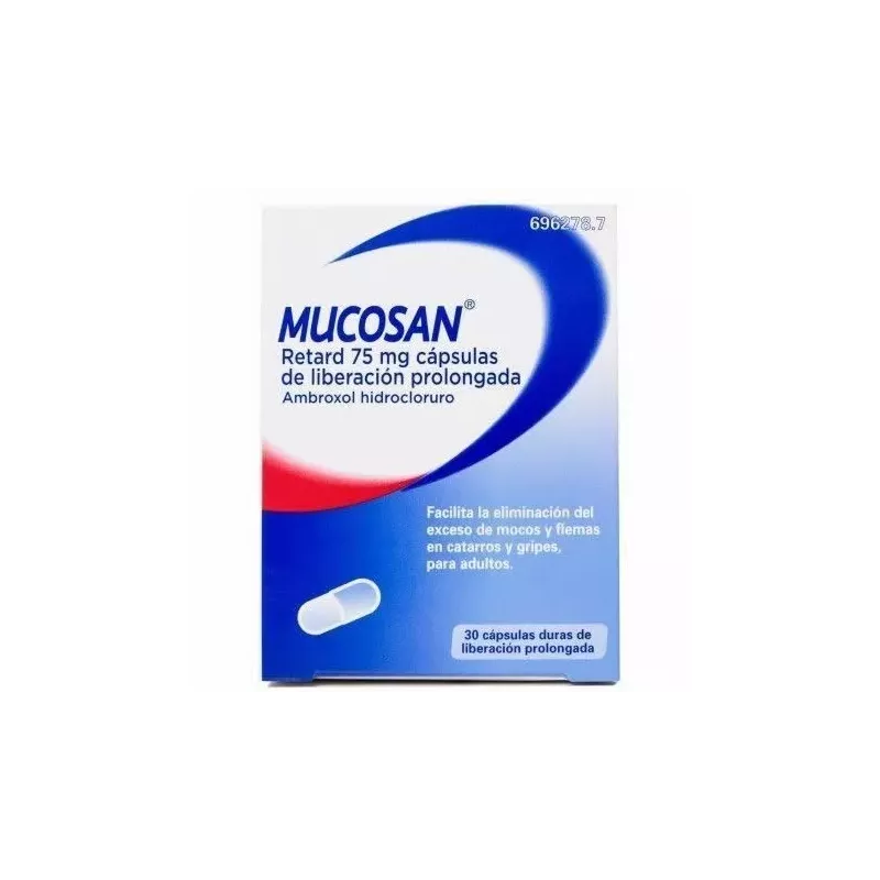 Mucosan Retard 75 Mg 30 Capsulas Liberacion Prolongada