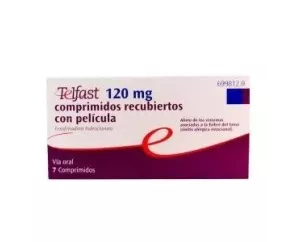 Telfast 120 Mg 7 Comprimidos Recubiertos