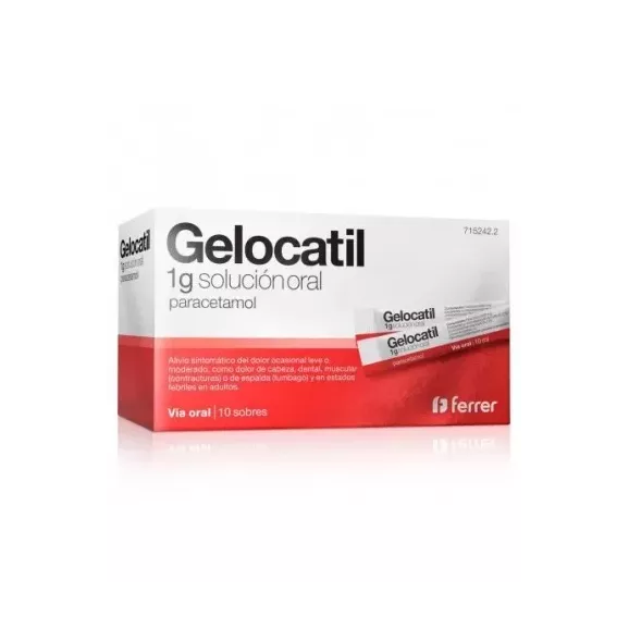 Gelocatil 1 G 10 Sobres Solucion Oral
