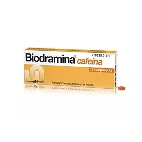 Biodramina Cafeina 12 Comprimidos