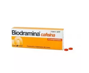 Biodramina Cafeina 4 Comprimidos