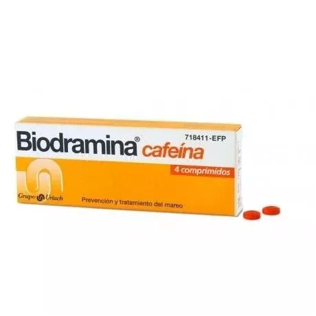 Biodramina Cafeina 4 Comprimidos