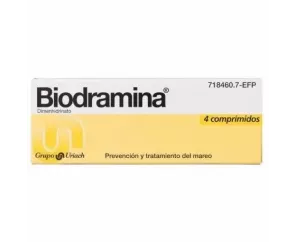 Biodramina 50 Mg 4 Comprimidos