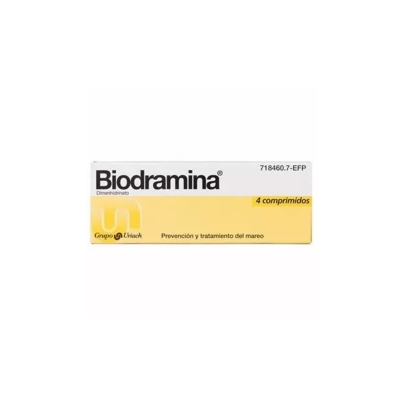 Biodramina 50 Mg 4 Comprimidos