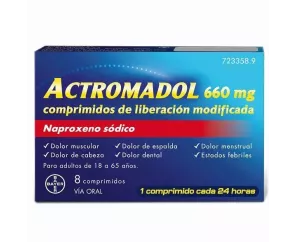 Actromadol 660 Mg 8 Comprimidos Liberacion Modificada