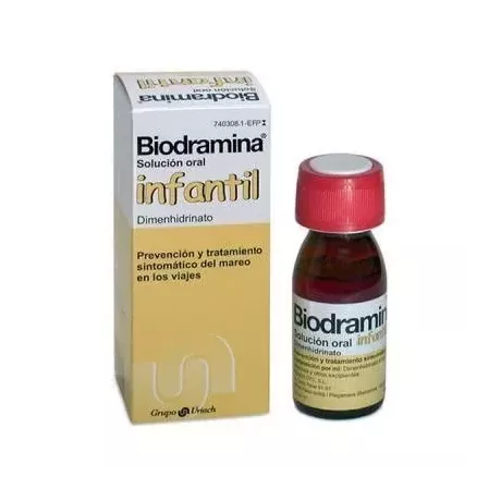 Biodramina Infantil 4 Mg/Ml Solucion Oral 60 Ml