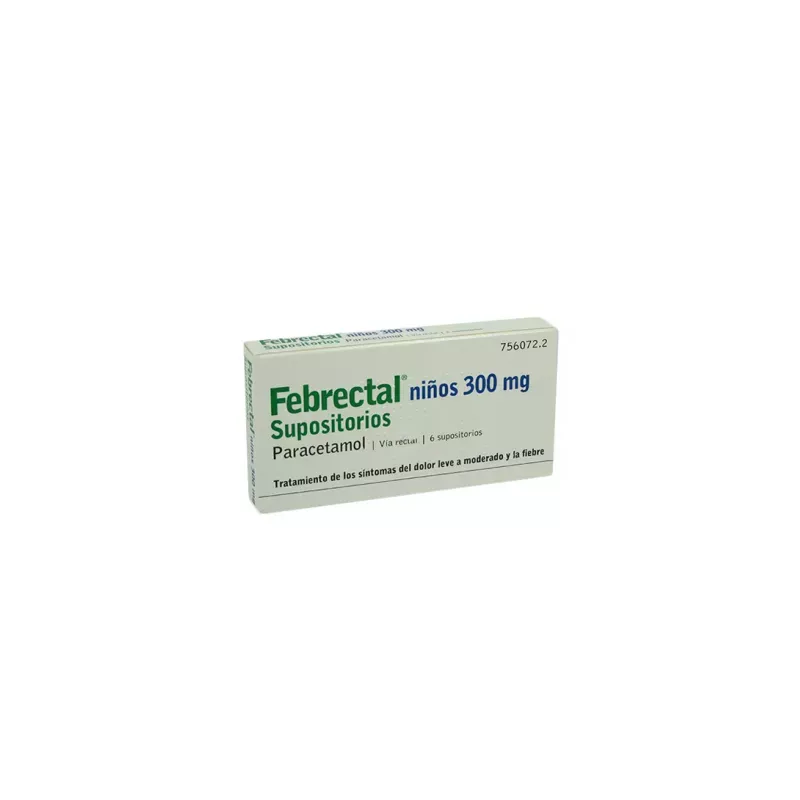 Febrectal Infantil 300 Mg 6 Supositorios