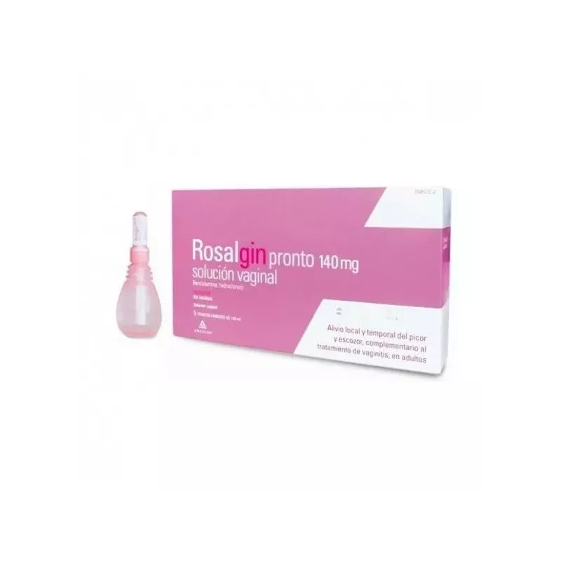 Rosalgin Pronto 140 Mg Solucion Vaginal 5 Unidosis 140 Ml