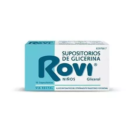 Supositorios Glicerina Rovi Infantil 1.44 G 15 Supositorios