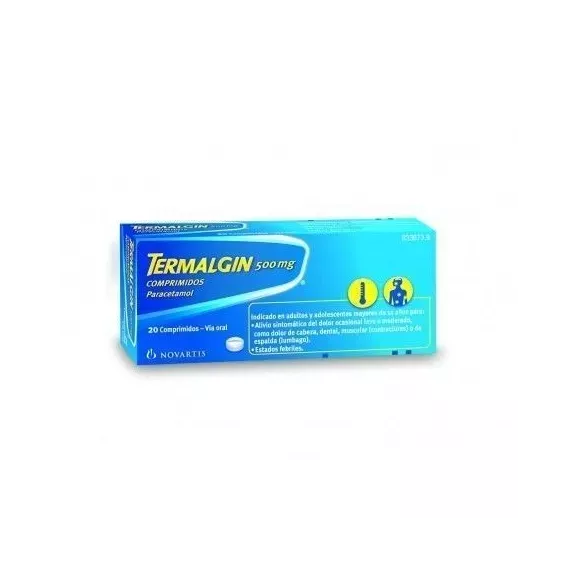 Termalgin 500 Mg 20 Comprimidos Termalgin 500 Mg 20 Comprimidos