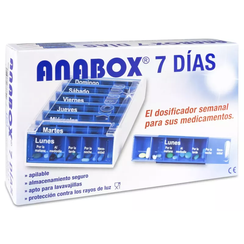 Comprar Pastillero Semanal Anabox | Tufarma.online